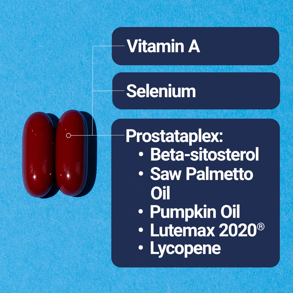 US Doctors' Clinical Prostata Advanced label detail highlighting ingredients.
