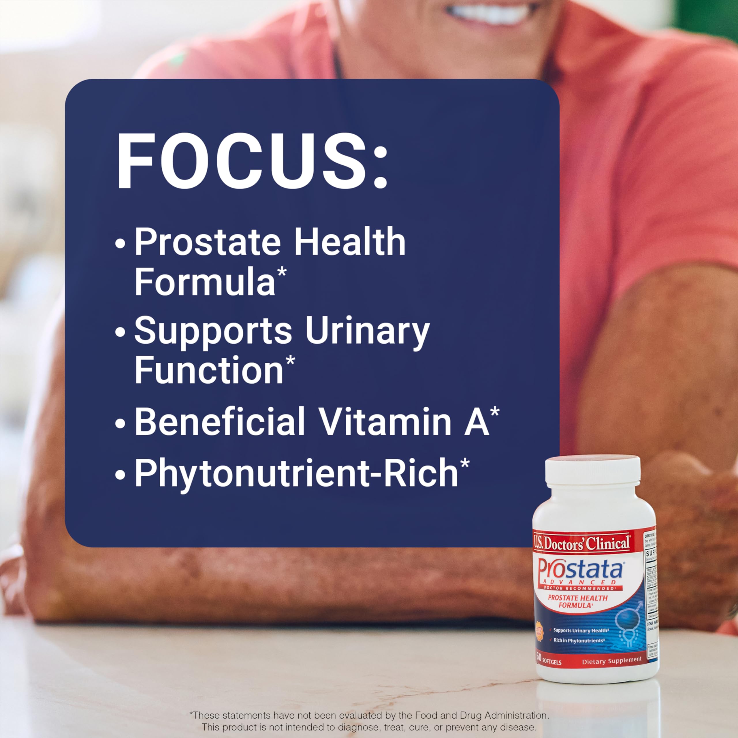 US Doctors' Clinical Prostata Advanced capsules in close-up for easy dosing.