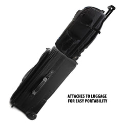 USA Gear CPAP backpack interior dividers adjust for tubing and manuals.