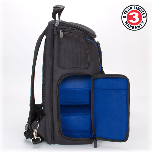USA Gear CPAP backpack side zip provides quick access to masks.