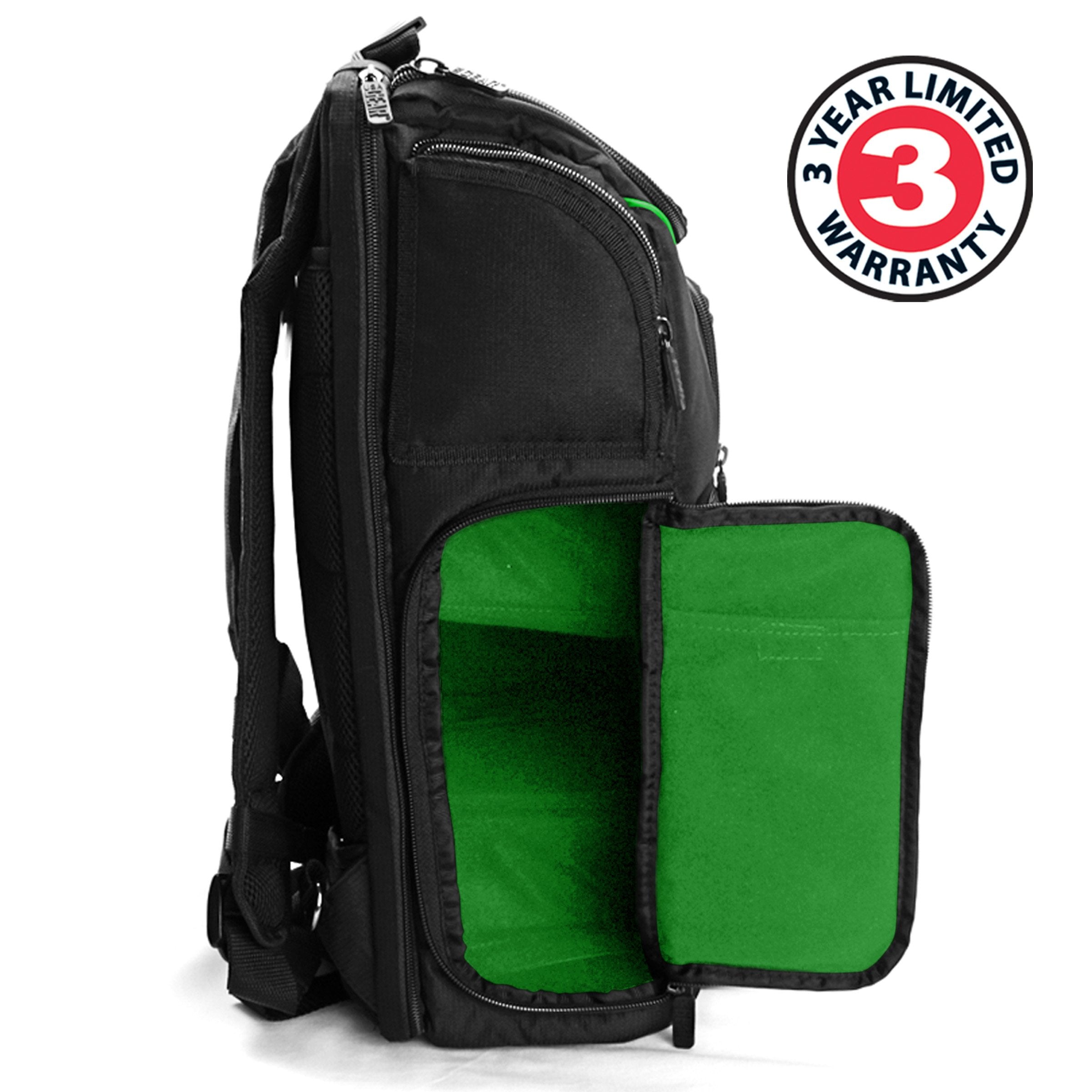 USA Gear CPAP backpack side zip access for quick CPAP machine reach