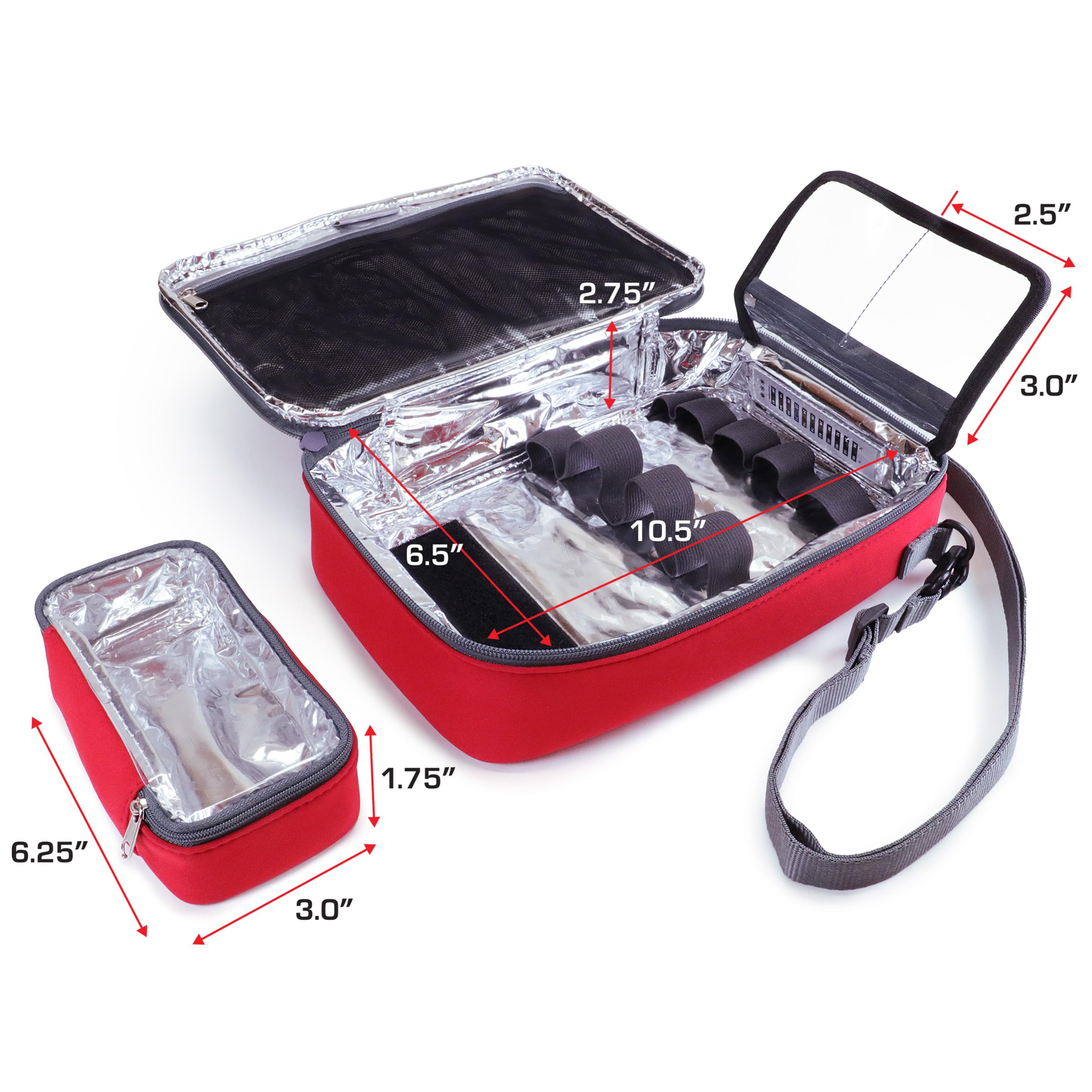USA Gear removable medical pouch attaches inside for versatile first aid organization.