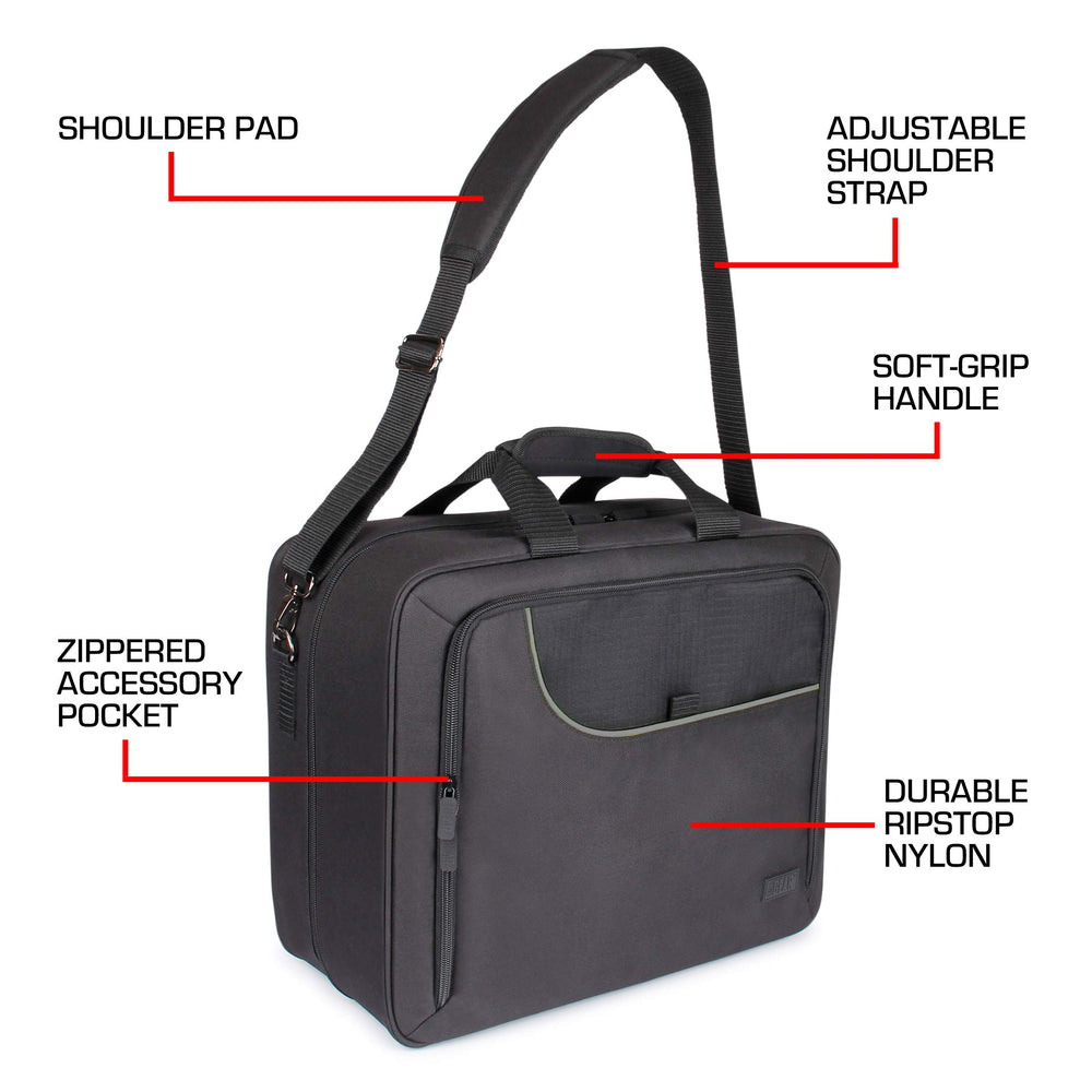USA Gear XL CPAP bag keeps accessories organized in an external pocket.