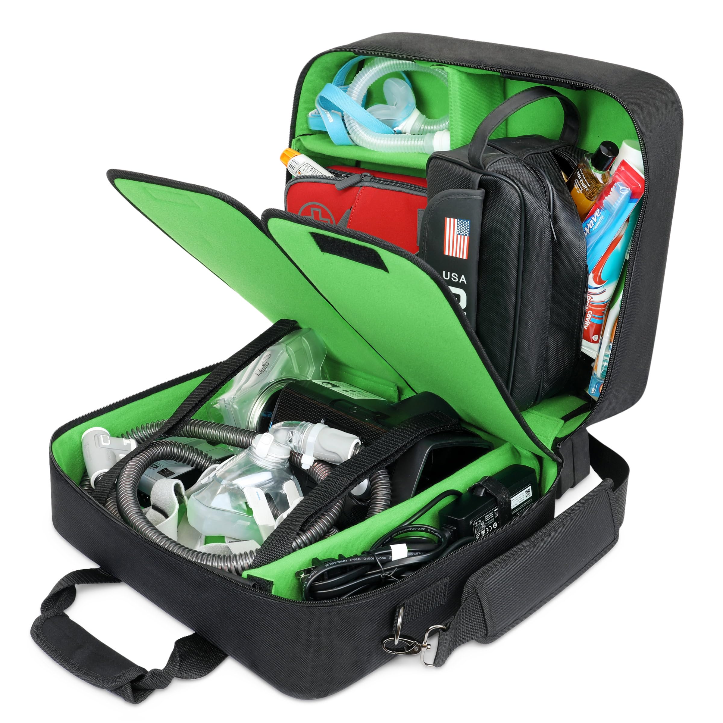USA Gear XL CPAP bag with durable exterior for travel protection
