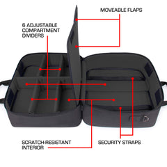 USA Gear XL CPAP bag external pocket provides quick access to mask parts.
