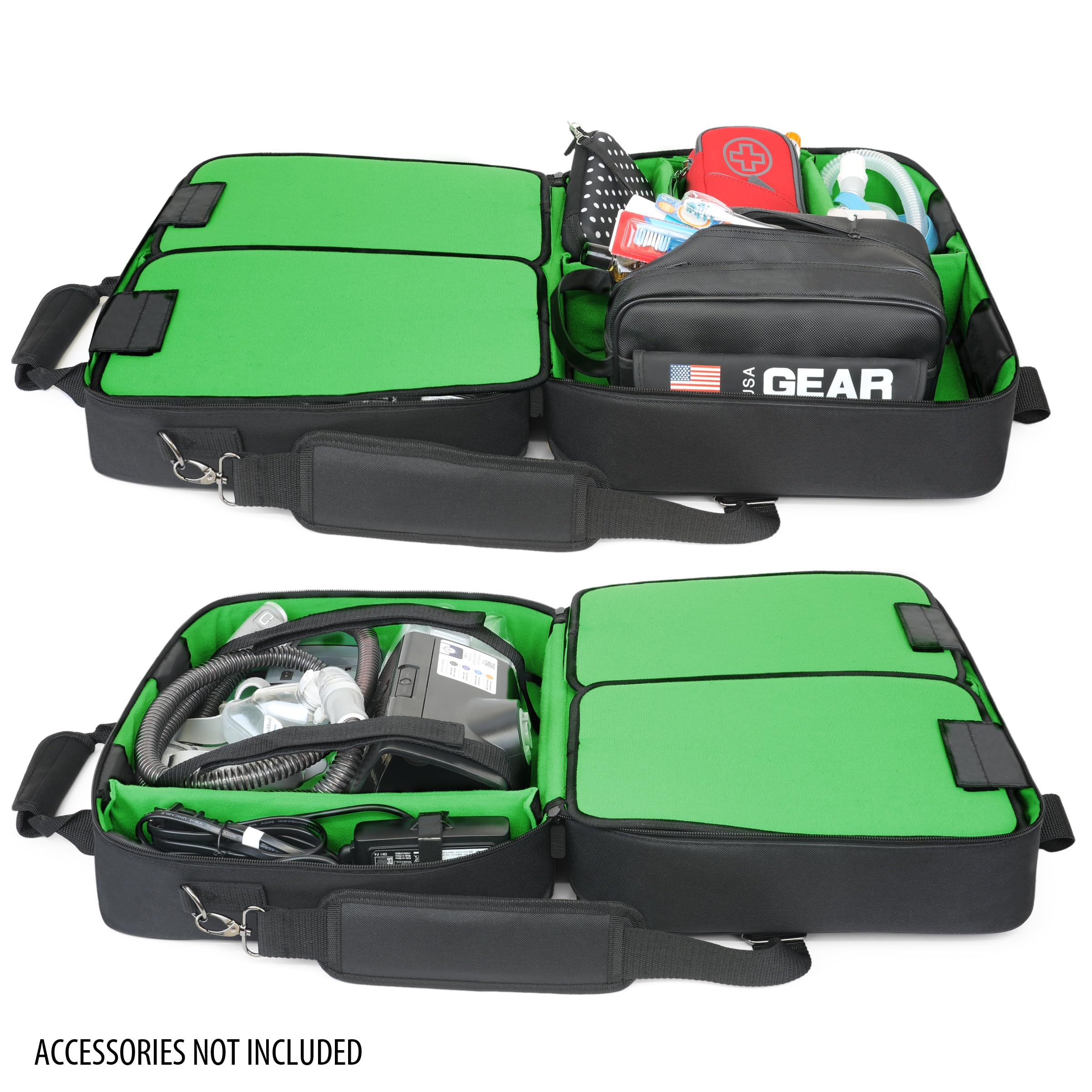 USA Gear XL CPAP bag padded strap enables comfortable carrying