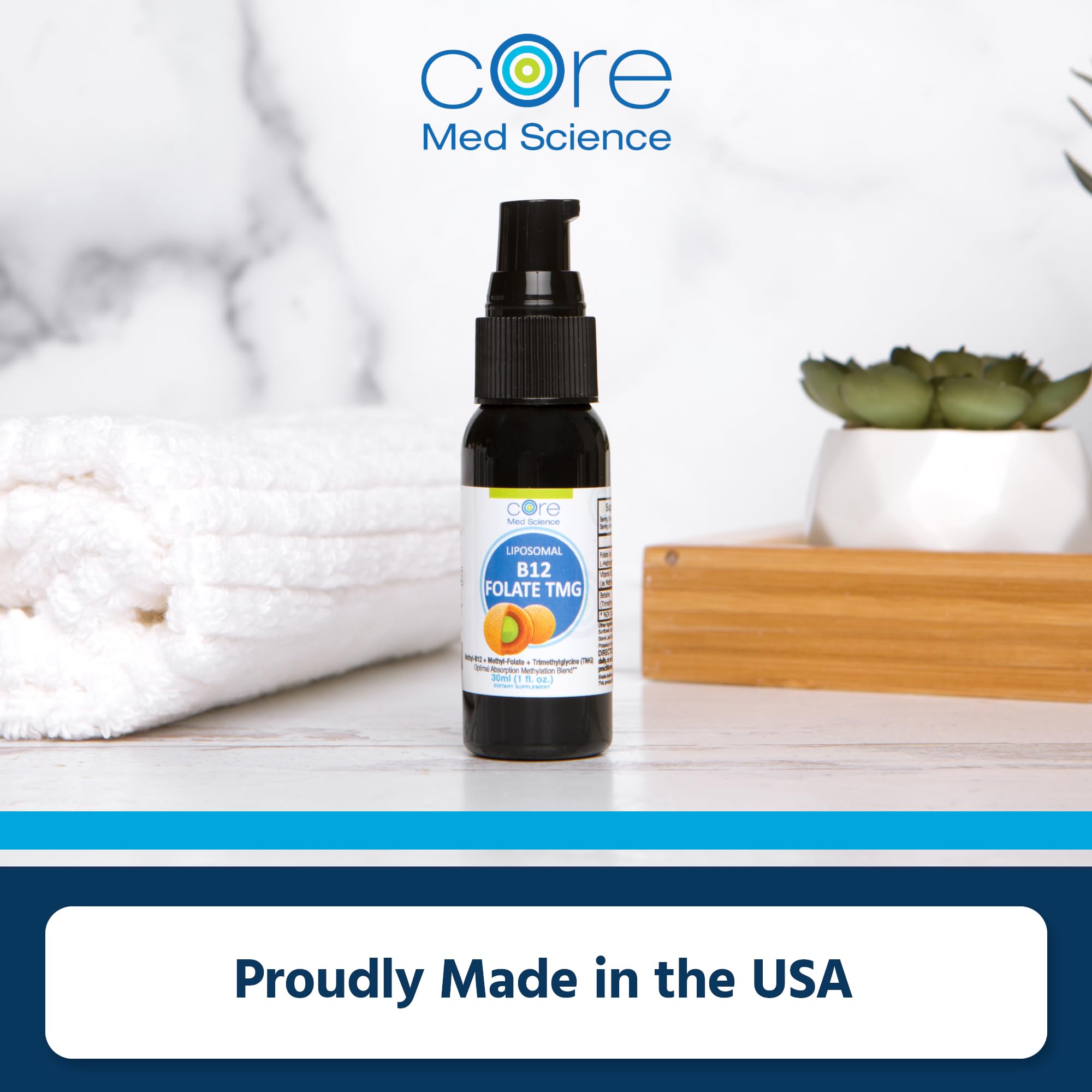 USA-made facility logo emphasizing quality and cGMP production.