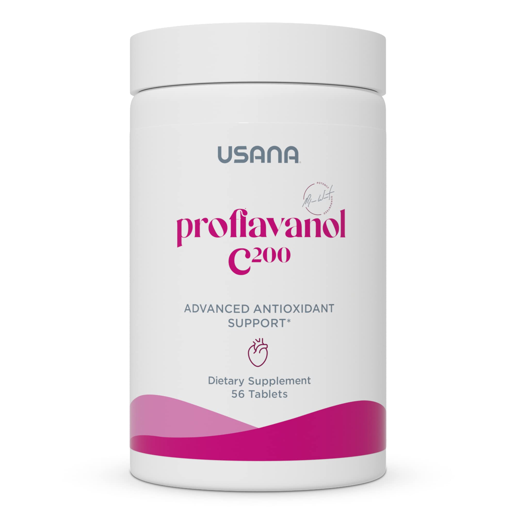 USANA Proflavanol C200 bottle front showing daily antioxidant support