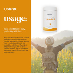 USANA Vitamin D 2000 IU with Vitamin K2 graphic for vascular support