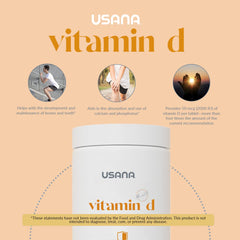 USANA Vitamin D 2000 IU packaging on shelf demonstrates trusted daily supplement