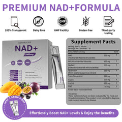 USMIRALAB NAD+ berry flavor packaging highlights the formula