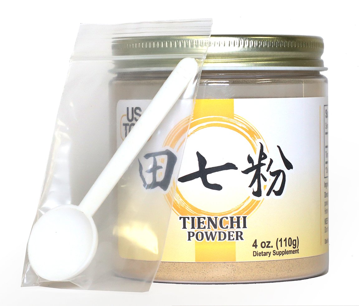 USTCM Tienchi powder dispensing jar ready for storage and use