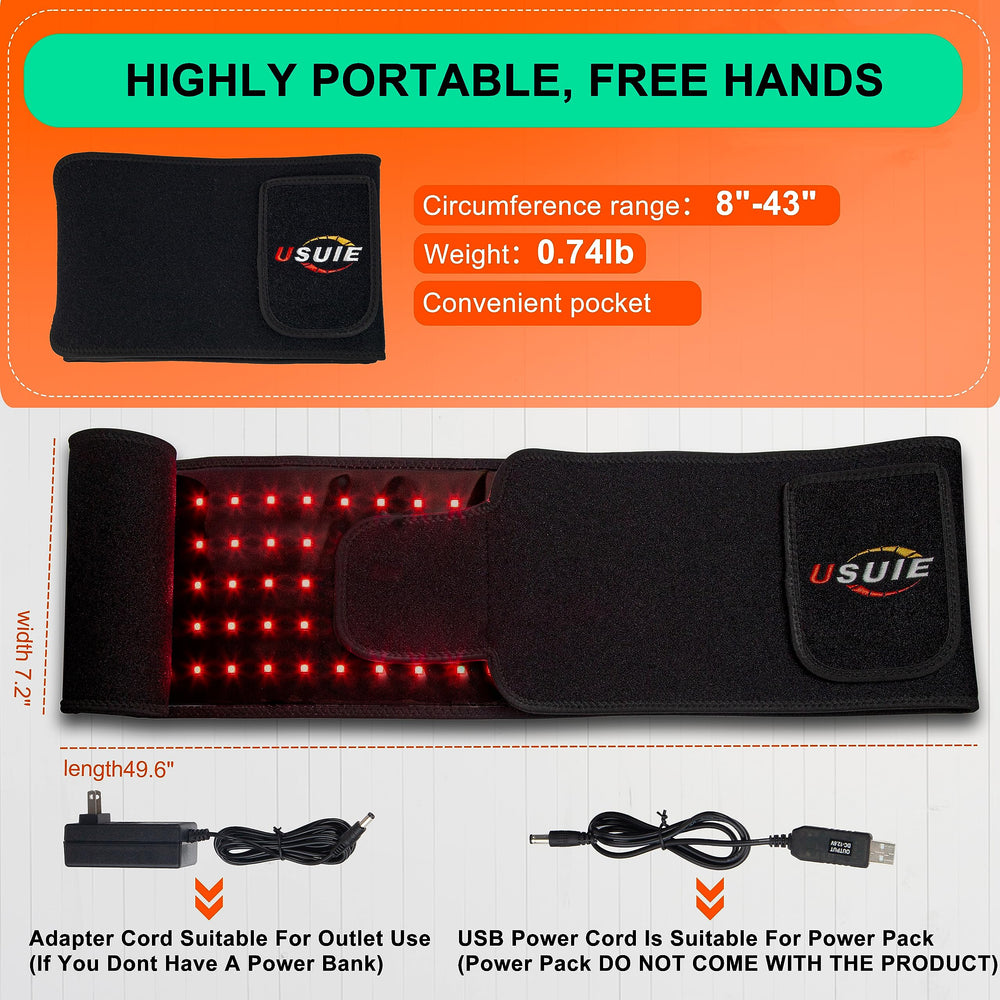 USUIE therapy belt wearable design emphasizes ergonomic fit and comfort.