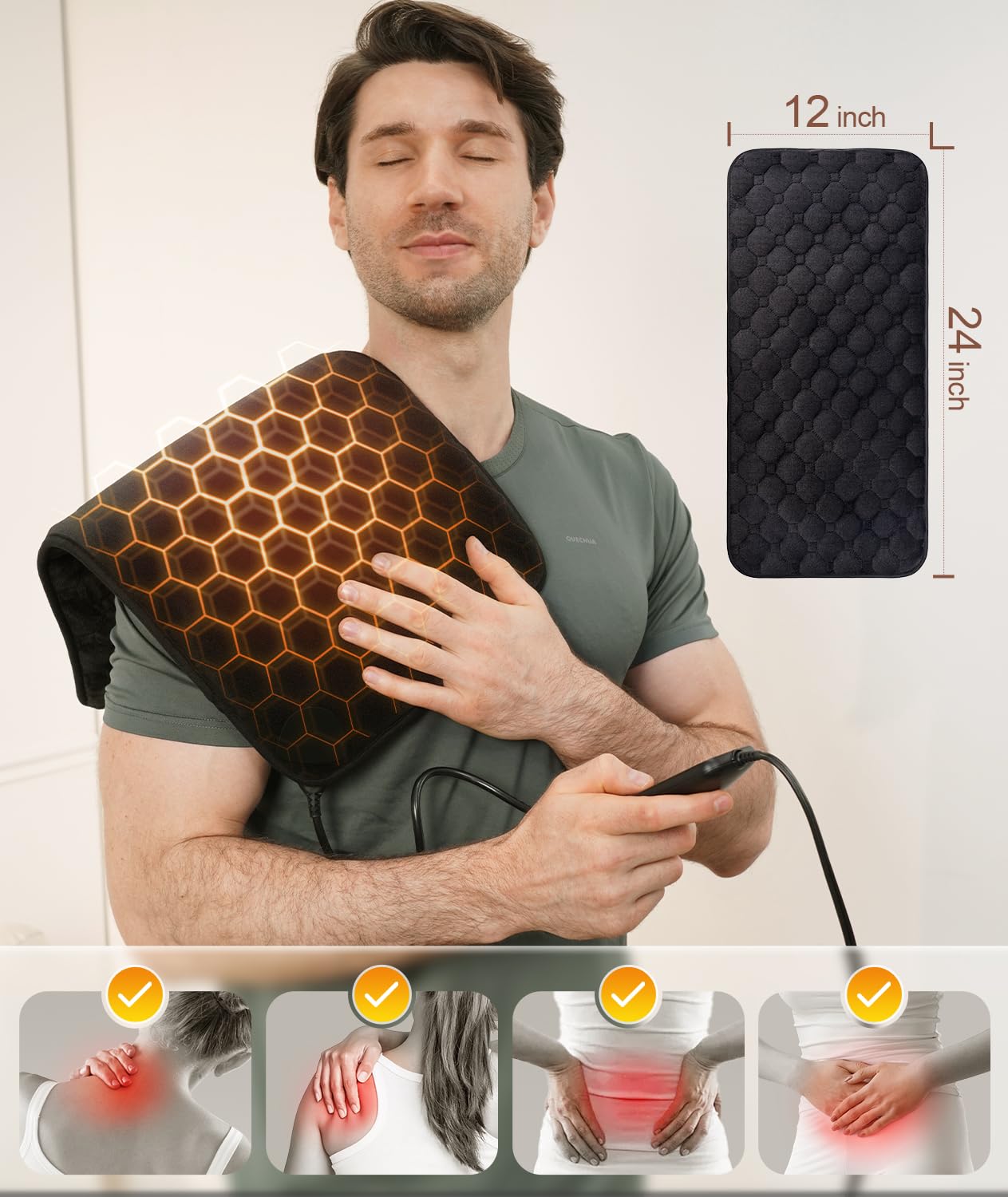 UTK soft fabric on the pad feels gentle against skin.