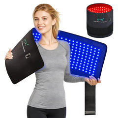 UTK 36x11 blue-red light therapy blanket shows full back coverage for wide relief.