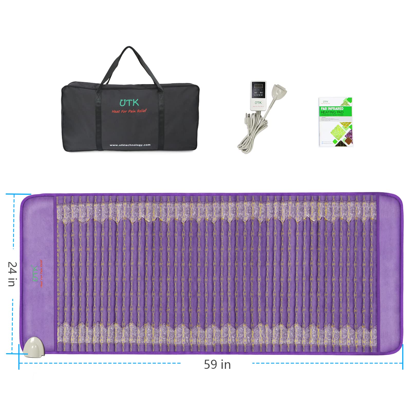 Gift-ready UTK Amethyst heating pad for thoughtful present