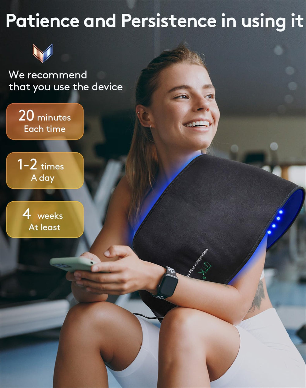 UTK long 60-inch power cord offers flexible placement during sessions
