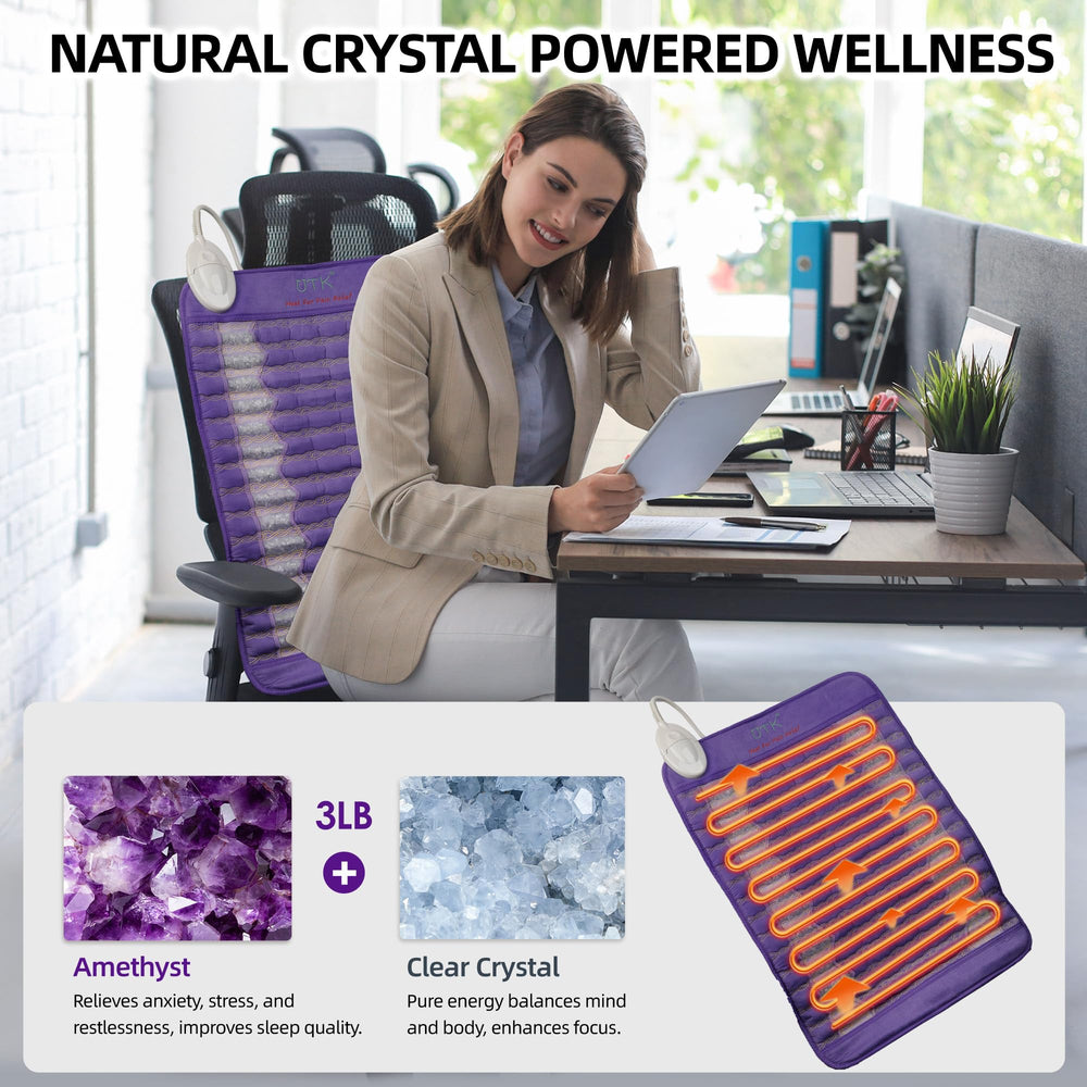 UTK carbon fiber heat panel emitting infrared heat for targeted comfort
