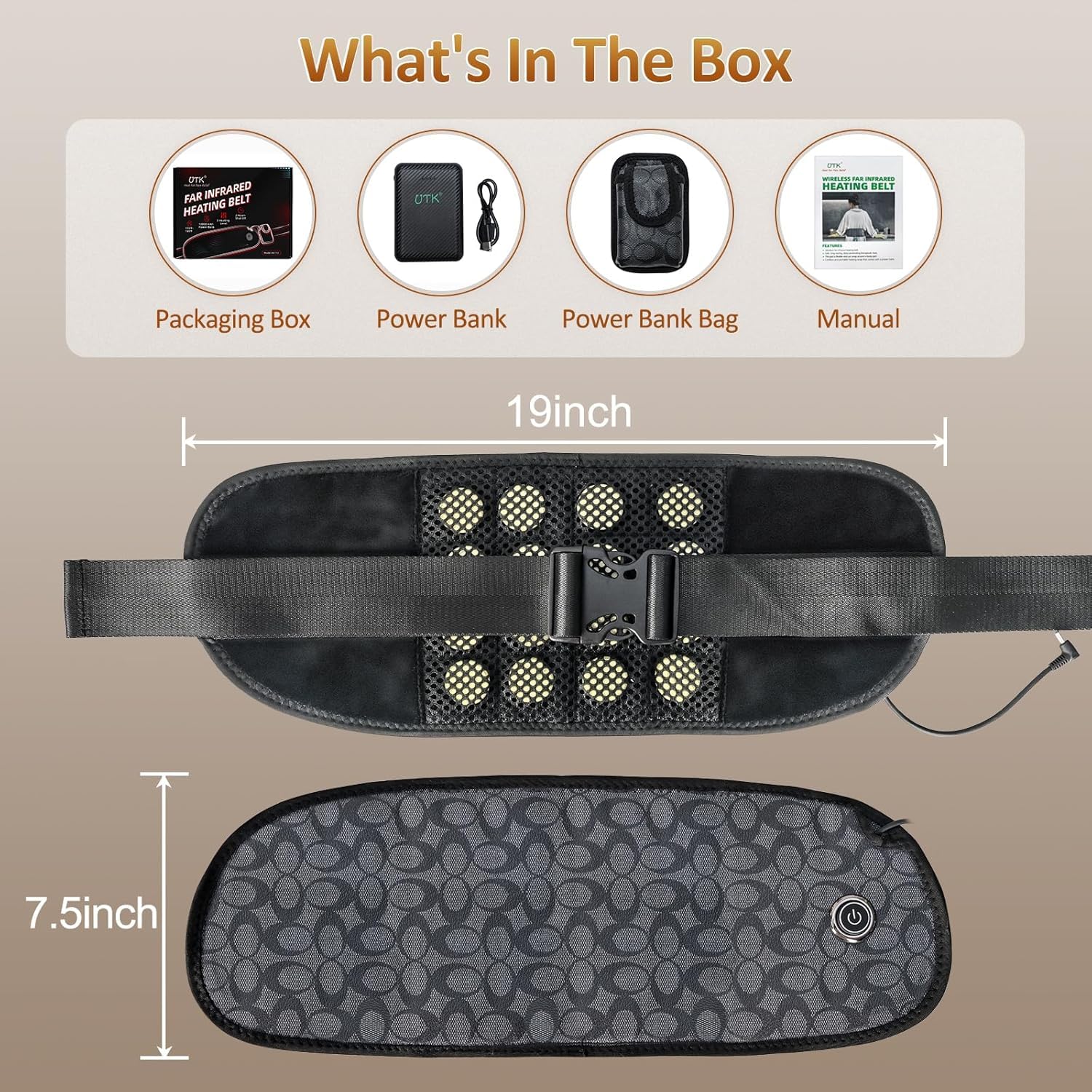 UTK wireless on-the-go use while walking, no cords.