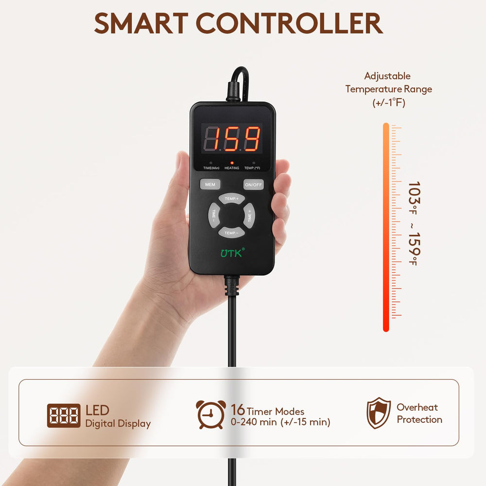 UTK extended 9.8-foot power cord enabling flexible room setup