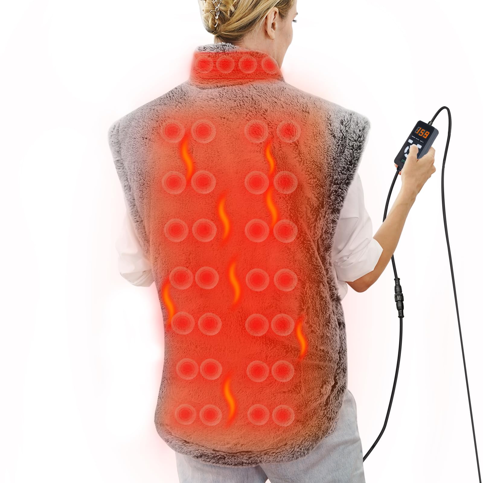 UTK heating pad for neck and shoulders with jade stones for warmth
