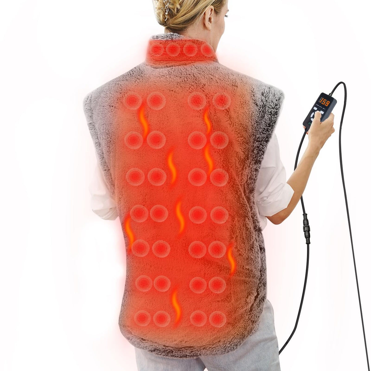 UTK heating pad for neck and shoulders with jade stones for warmth
