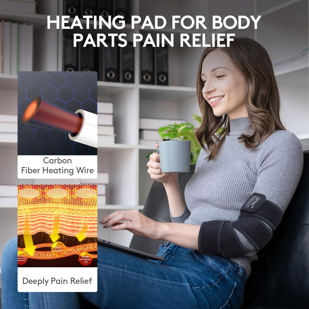 UTK adjustable strap on arm and elbow wrap for ergonomic fit and comfort.