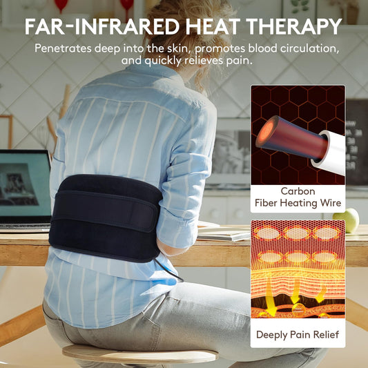 UTK heating pad showing 159°F control for customizable heat