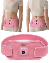 UTK heating pad front view shows wearable belt for targeted period comfort.