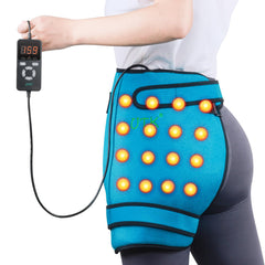 UTK hip heating pad showing full coverage for hips and lower back, with targeted warmth.
