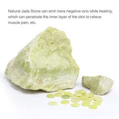 UTK jade stones 126 closeup highlighting natural heat storage
