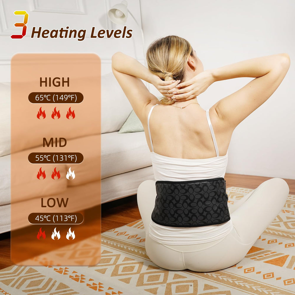 UTK jade stone heat belt delivering steady heat during daily activities.