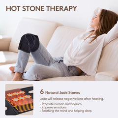 Remote control for UTK knee heating pad with adjustable heat levels.