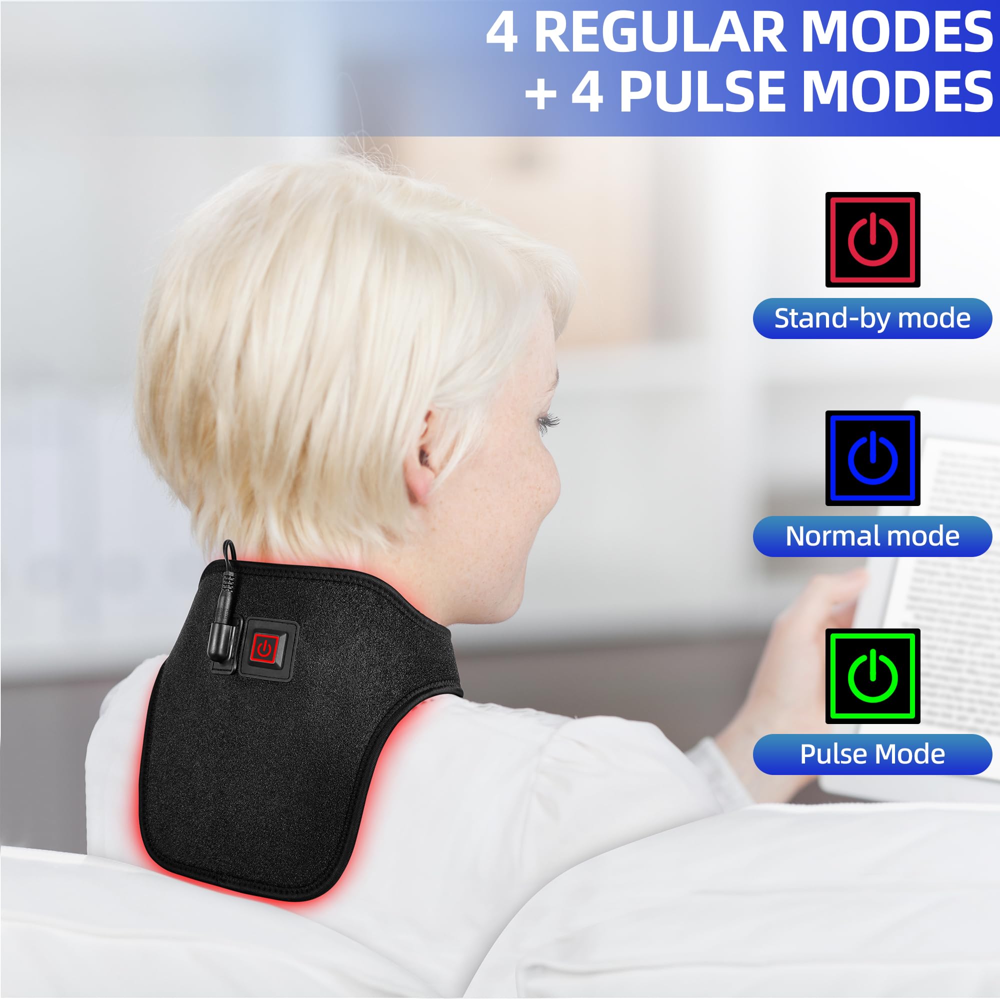 UTK neck wrap with a 20‑minute auto timer for convenient sessions