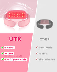 UTK red light therapy belt 5 timers for flexible sessions