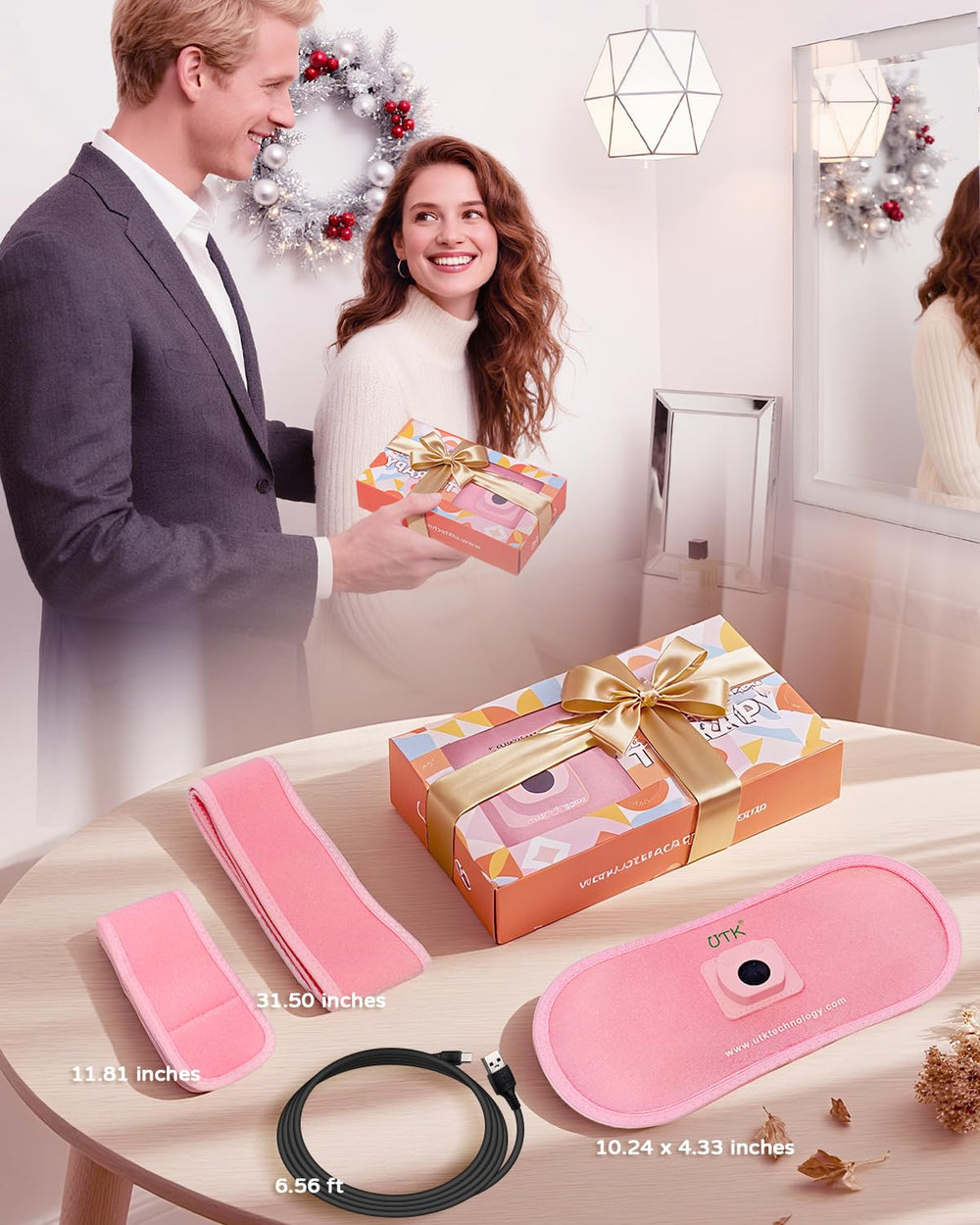 UTK red light therapy belt 6 modes panel for customizable therapy