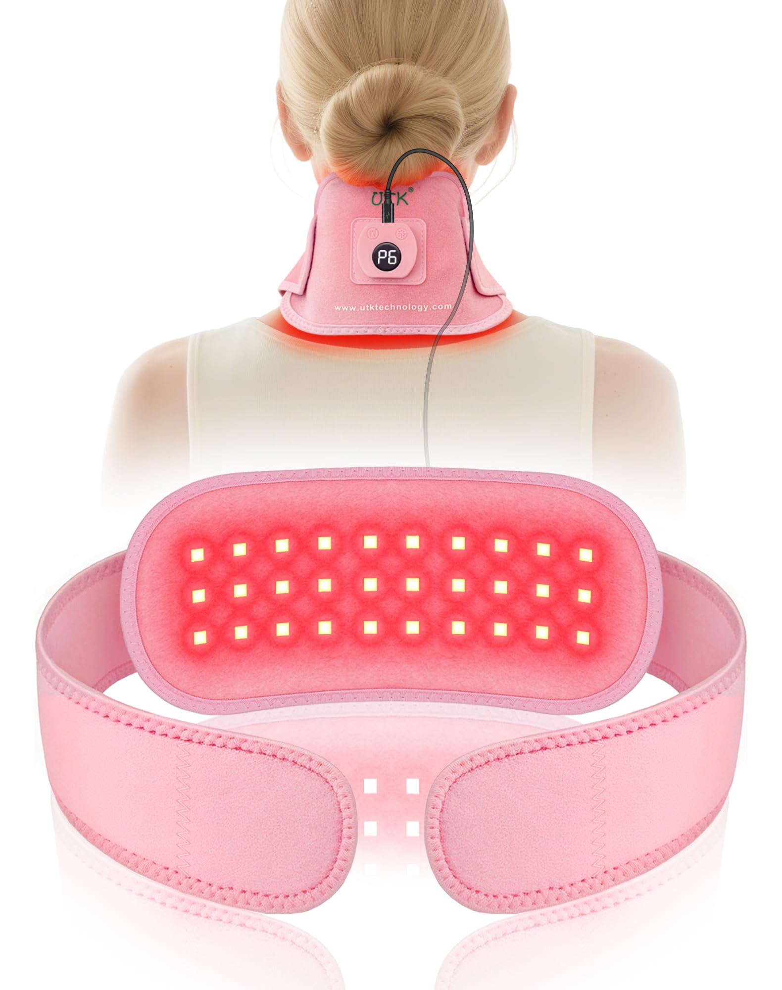 UTK red light therapy belt compact design for on-the-go relief