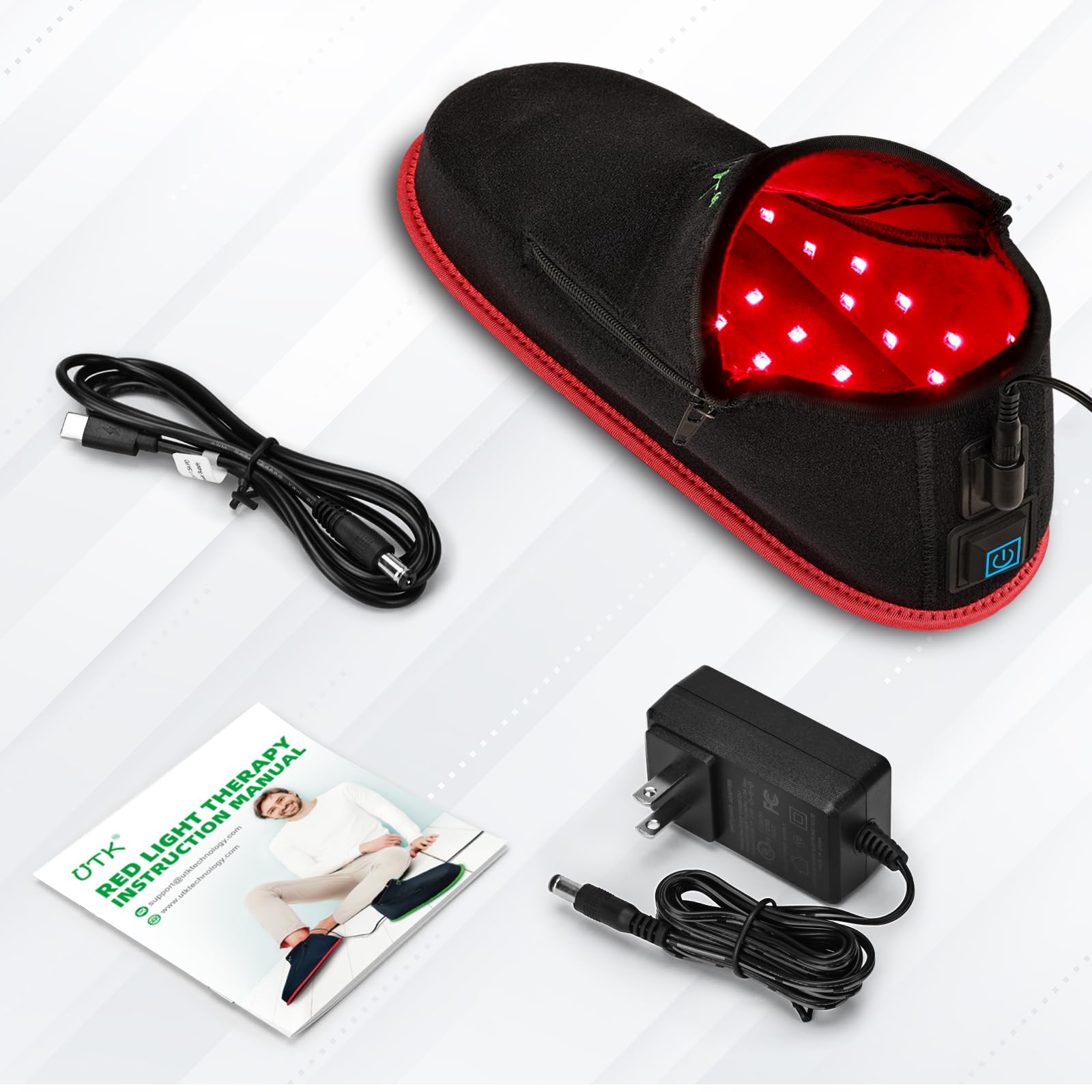 UTK red light therapy shoe ankle wrap covering the ankle for relief