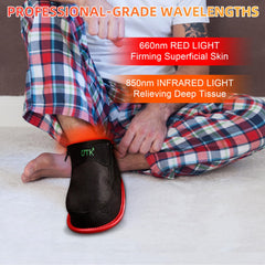 UTK red light therapy shoe full wrap design for easy wear