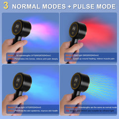 UTK red light therapy wand side view showing compact travel-friendly design