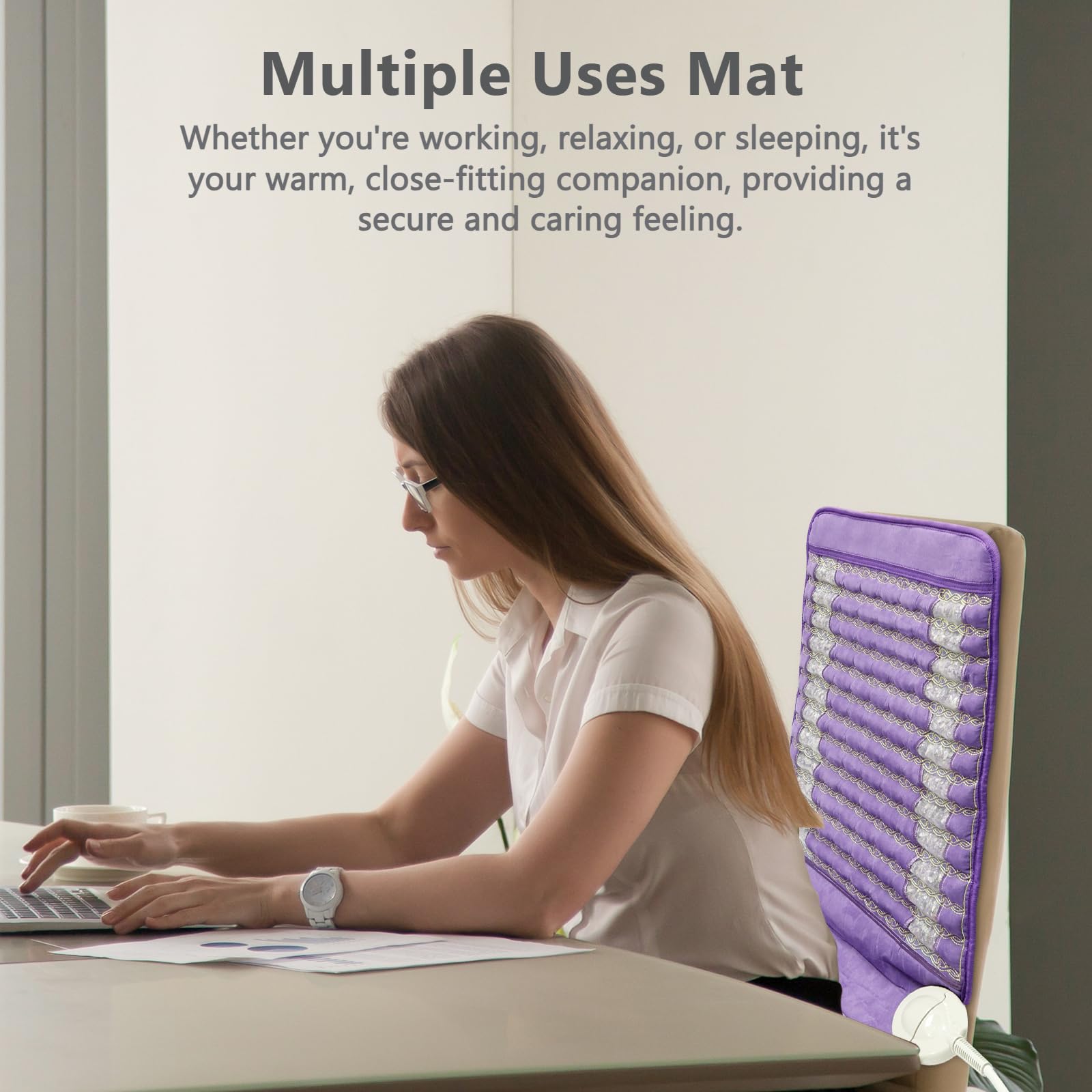 UTK pad designed for sciatic relief shown in a practical setup.