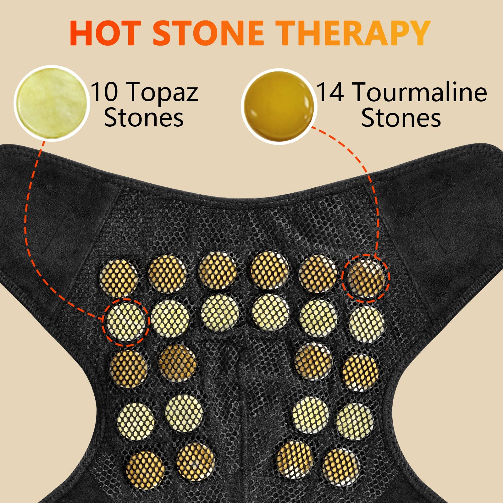 UTK shoulder heating pad with smart controller delivers precise temperature and timing.
