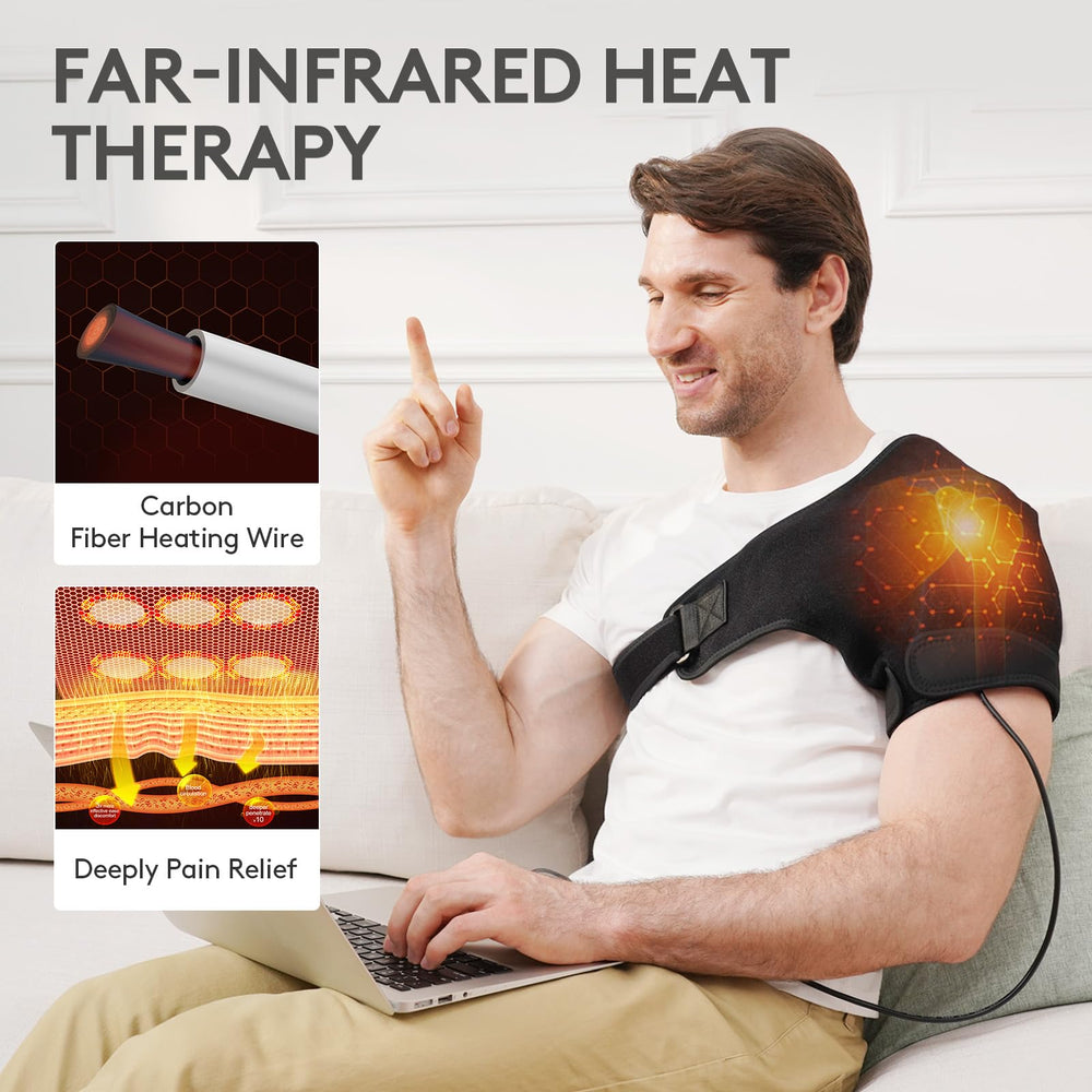 UTK shoulder wrap adjustable strap extended for secure fit across most body sizes