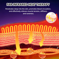 UTK strap-on chair heat pad secured to a chair for hands-free relaxation