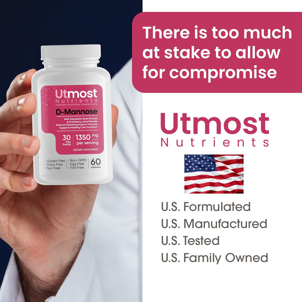 Utmost Nutrients Urinary Defense capsules easy to swallow for daily use