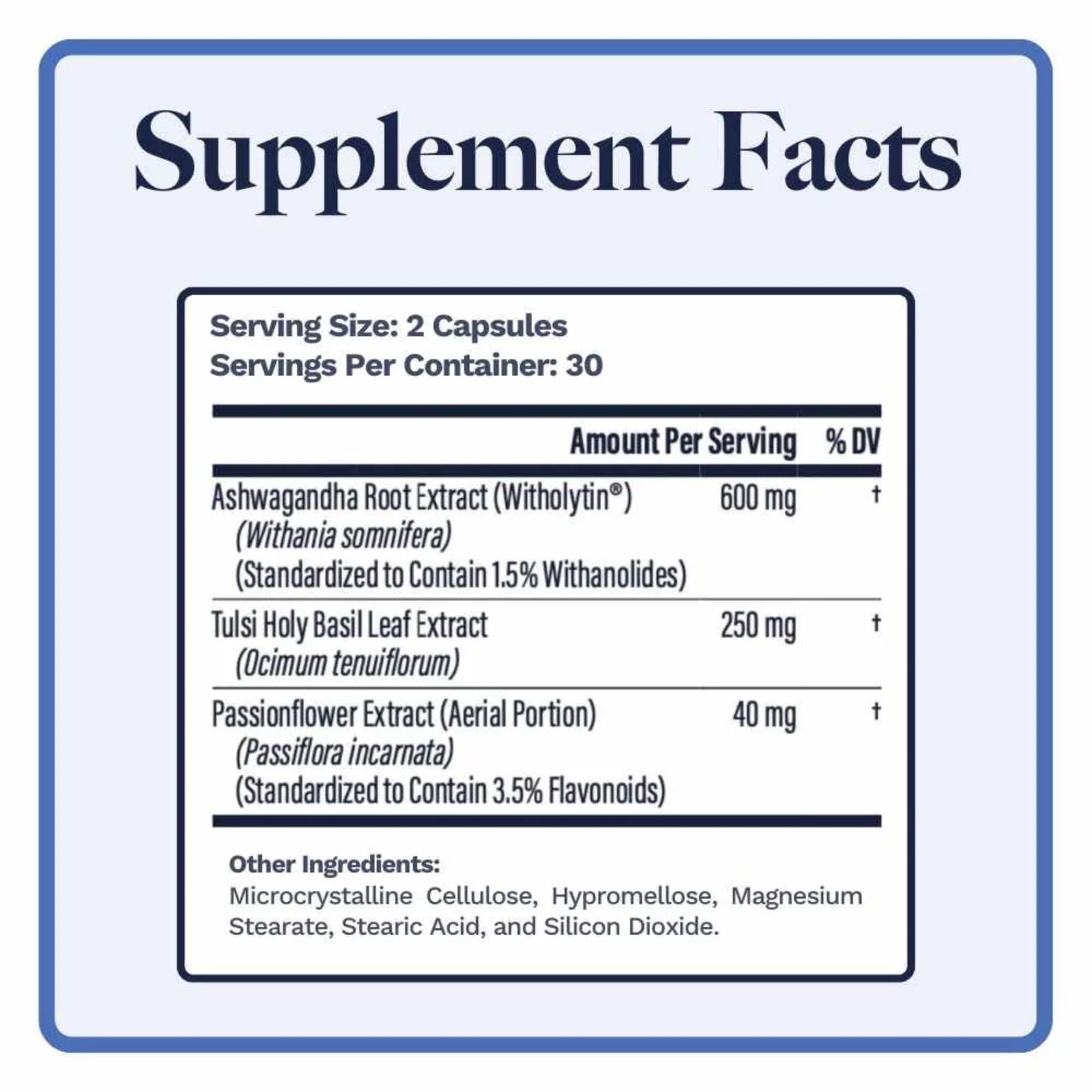 Utzy Naturals Adapto-Calm capsules close-up showing easy-to-swallow option.