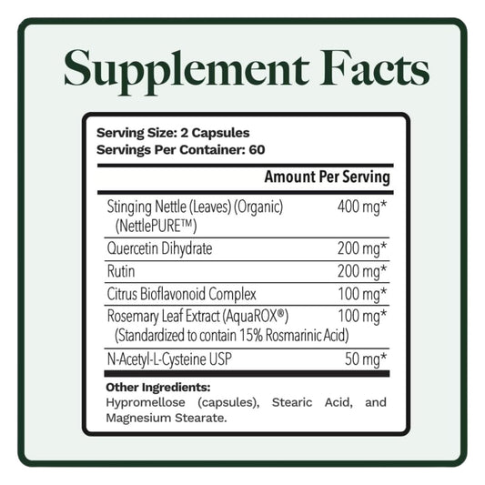 Allurtica capsules being poured, highlighting simple, non-drowsy daily use
