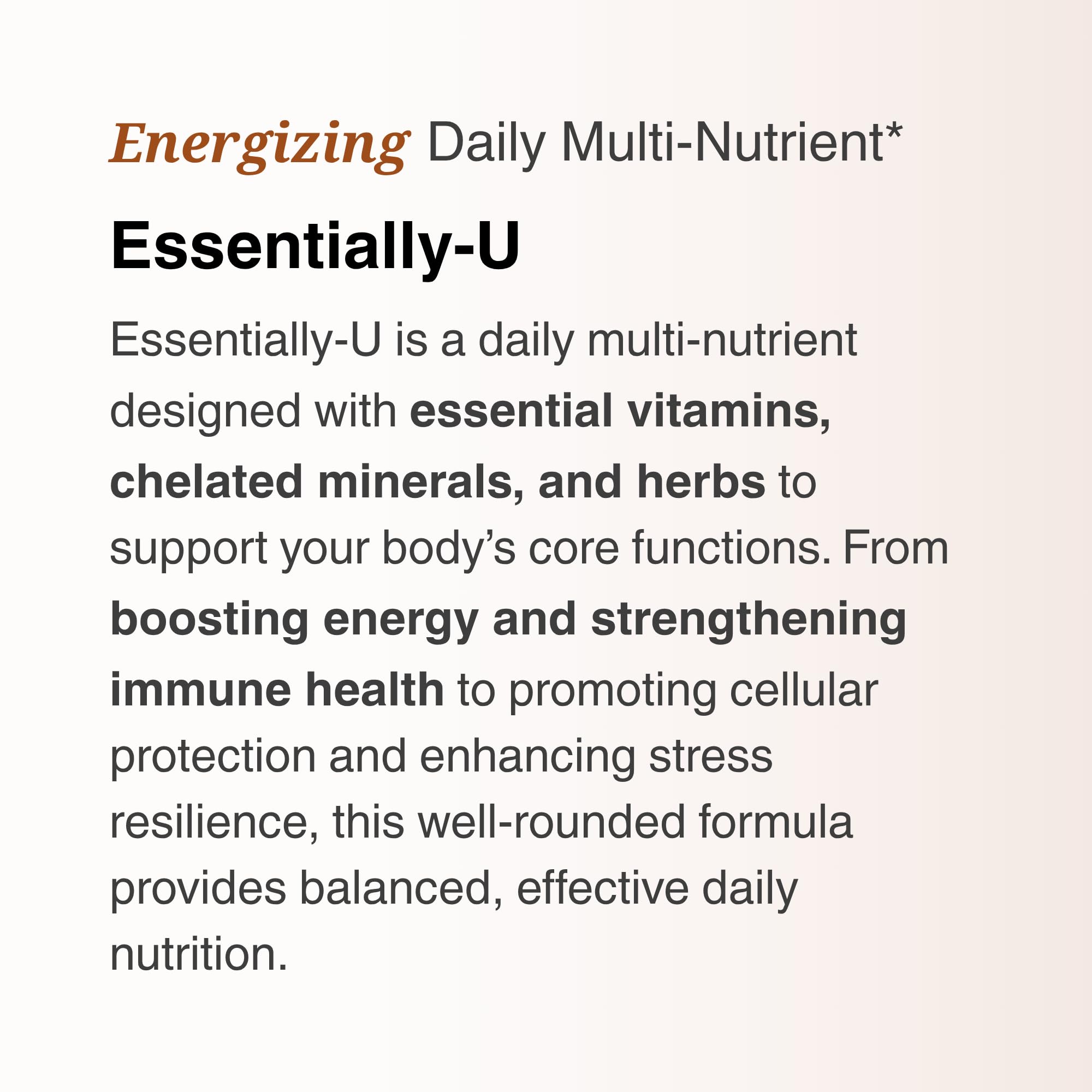 Utzy Naturals Essentially-U label detail shows clean, allergen-free formula