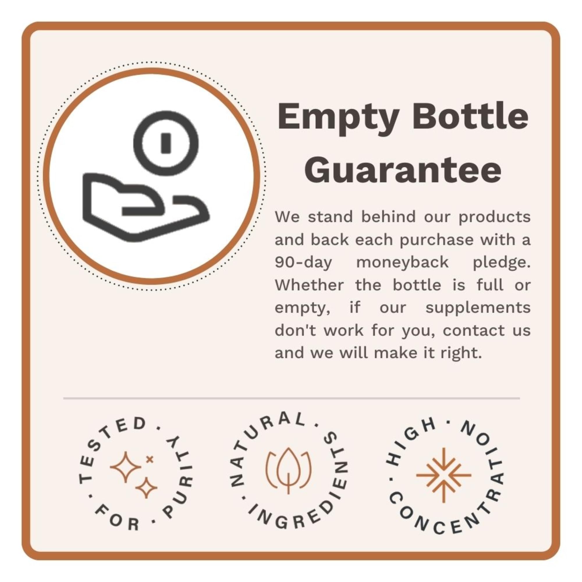 Utzy Naturals GlyNAC+ carton packaging emphasizes USA-made quality and the Empty Bottle Guarantee.