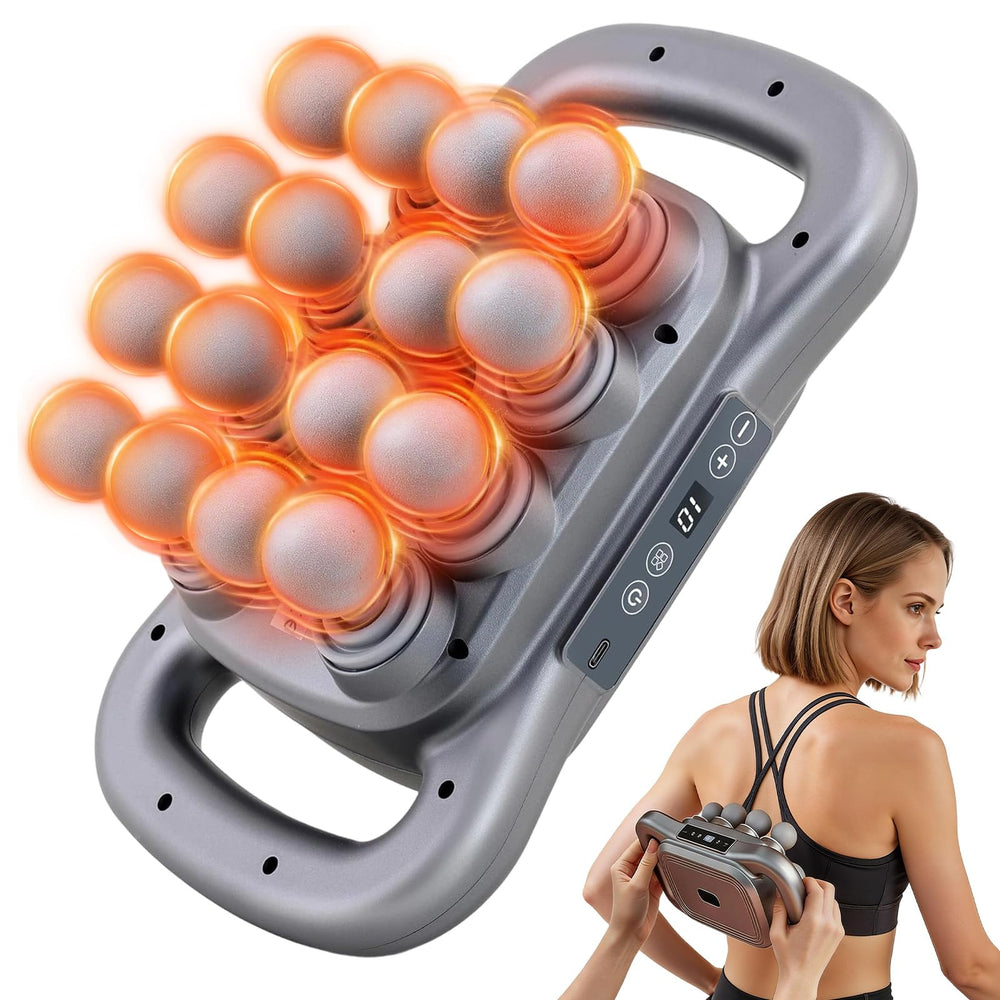 Uvappit 16-head massage gun front view shows compact design for full-body use.